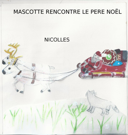 Mascotte rencontre le Père Noël