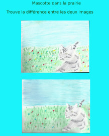 Mascotte dans la prairie