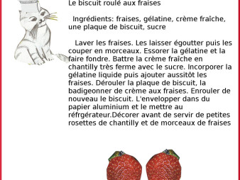 Le biscuit aux fraises