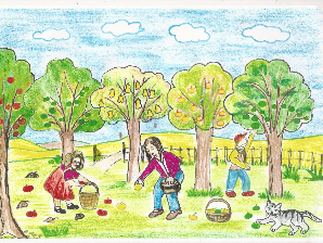La famille au verger